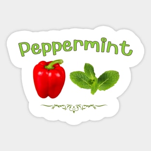 Peppermint Sticker